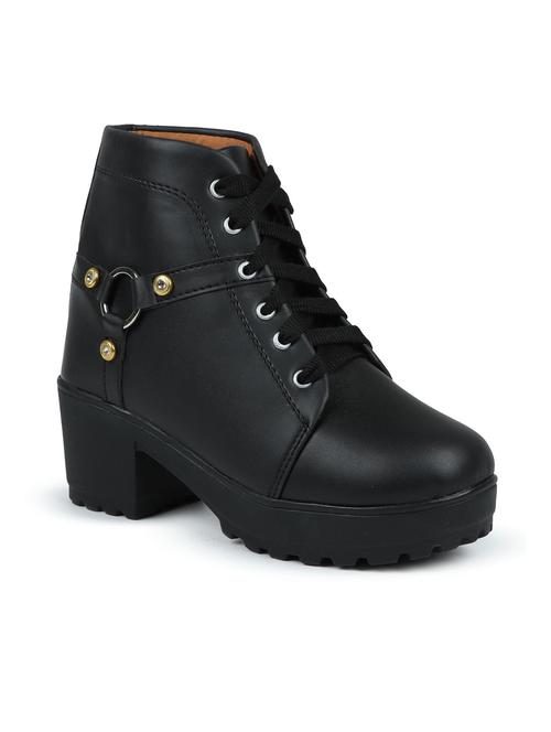 black lace up boot - 19285444 -  Standard Image - 0