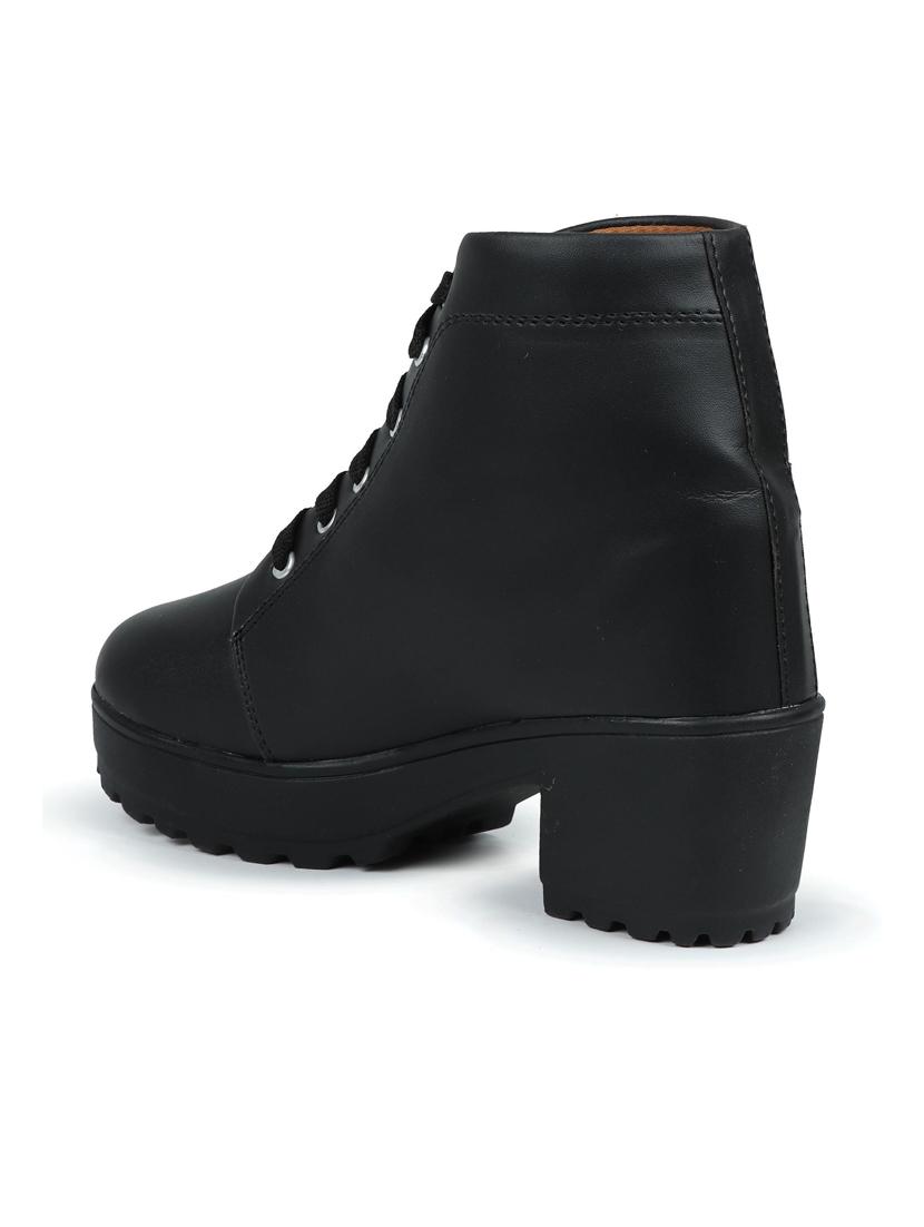 black lace up boot - 19285444 - Standard Image - 3