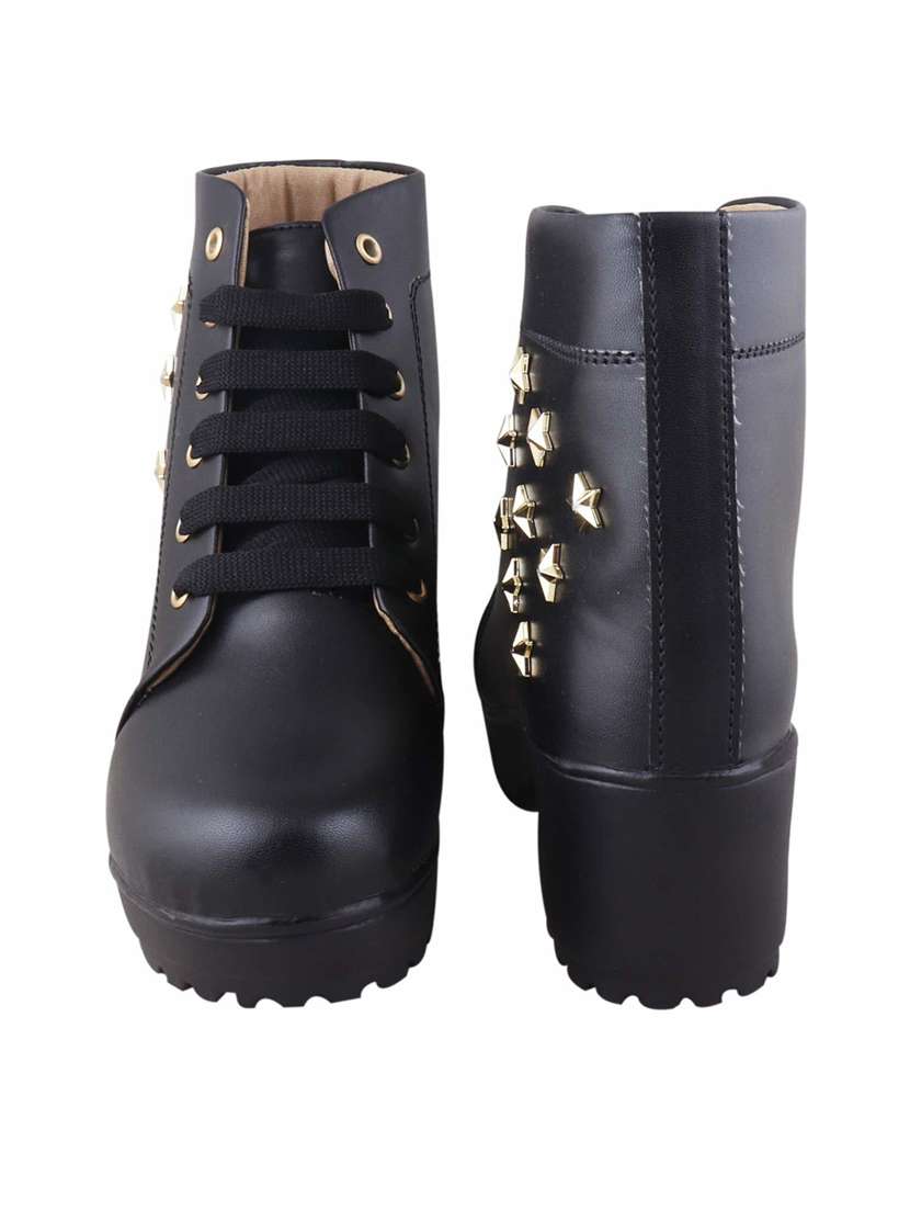 black lace up boot - 19285448 - Standard Image - 3