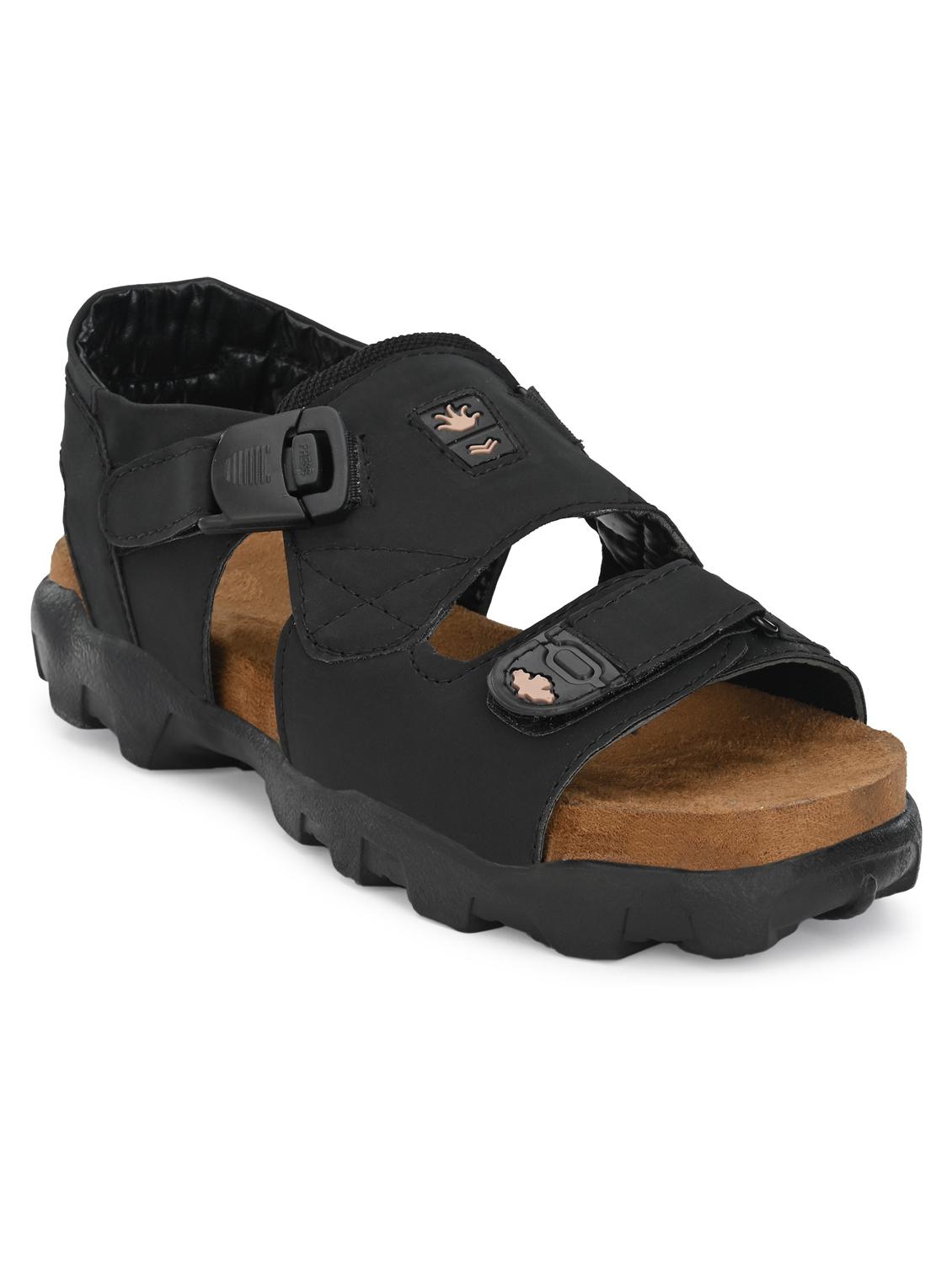 black solid sandal - 19286975 -  Zoom Image - 0