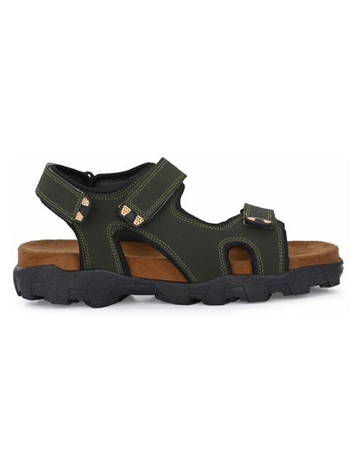 green solid sandal - 19287265 - Standard Image - 0
