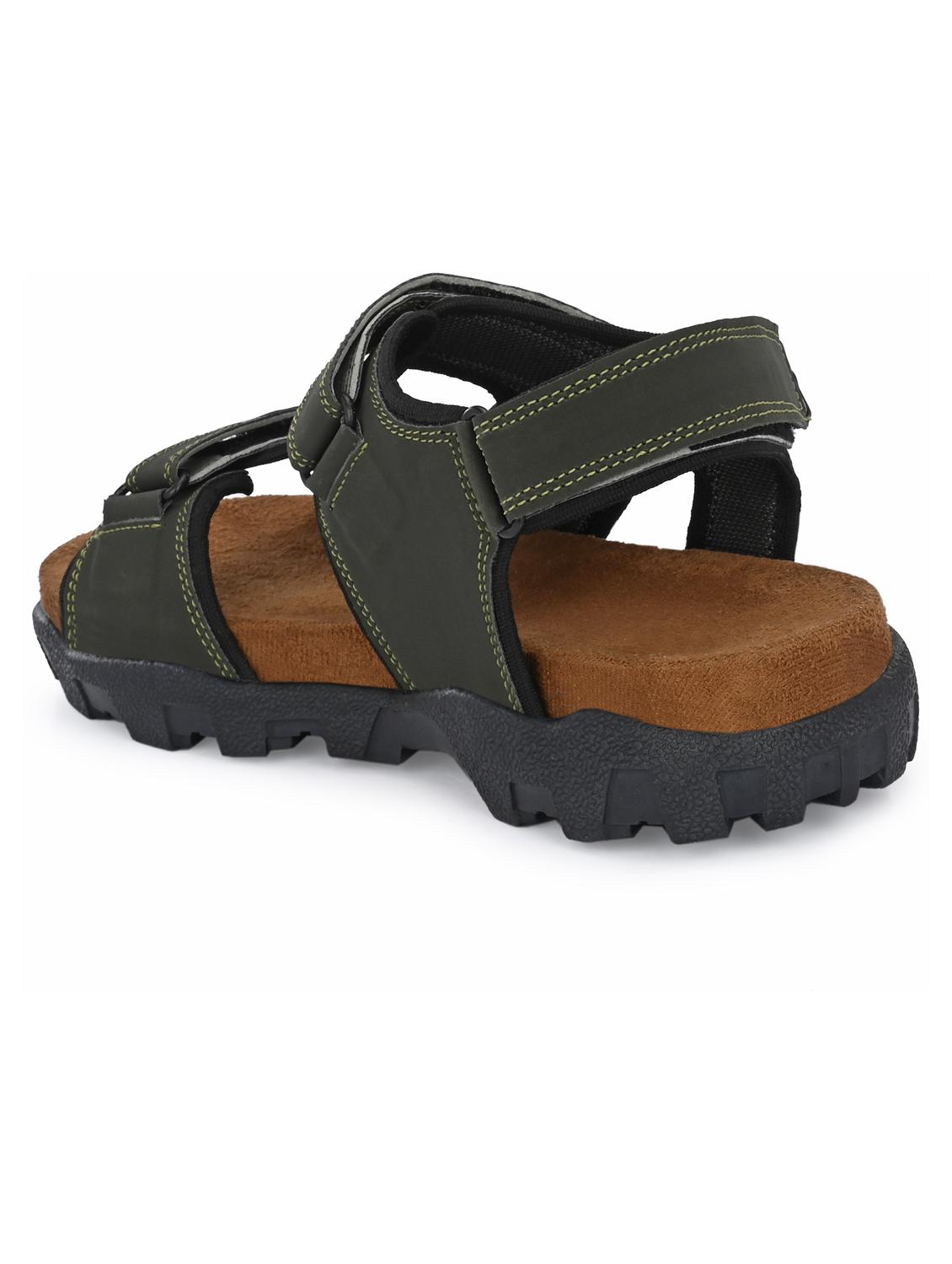 green solid sandal - 19287265 - Standard Image - 3