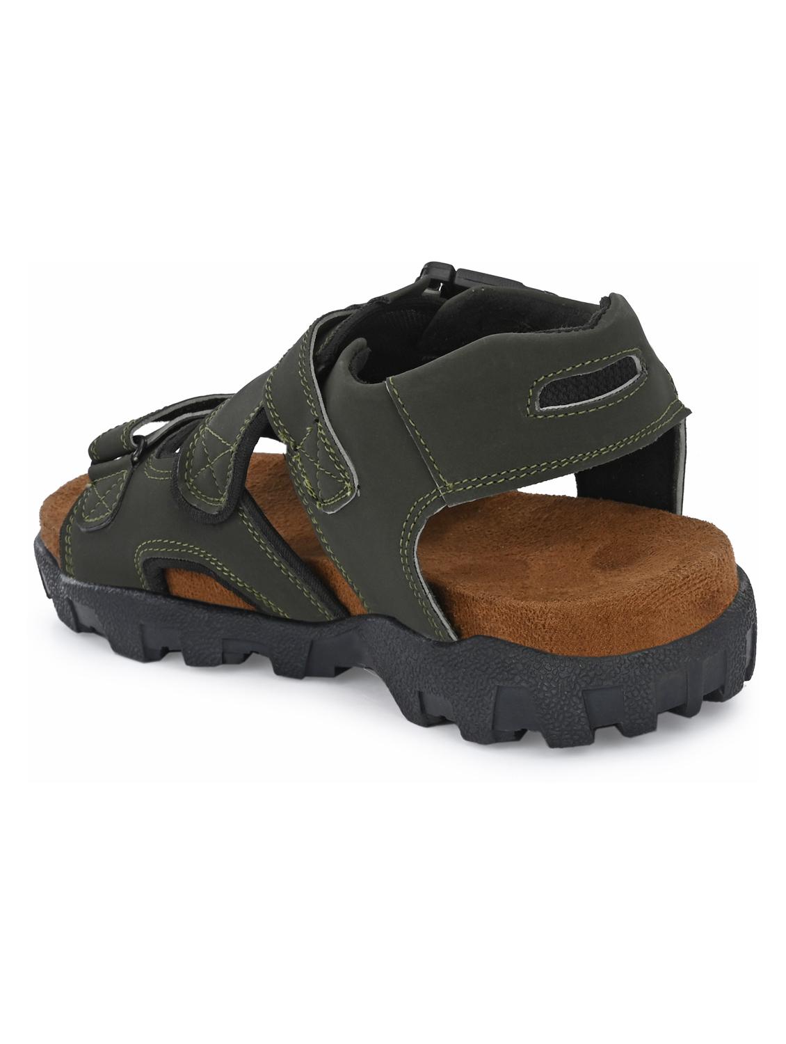 green solid sandal - 19287267 - Standard Image - 5