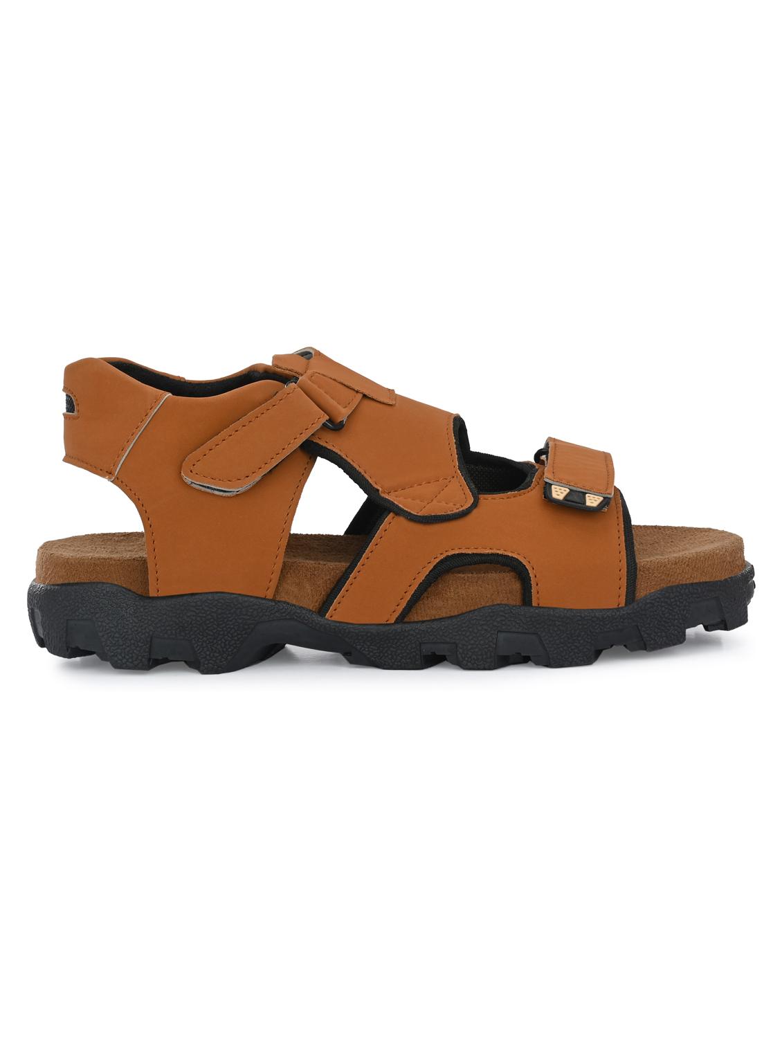 tan solid sandal - 19287268 - Standard Image - 3