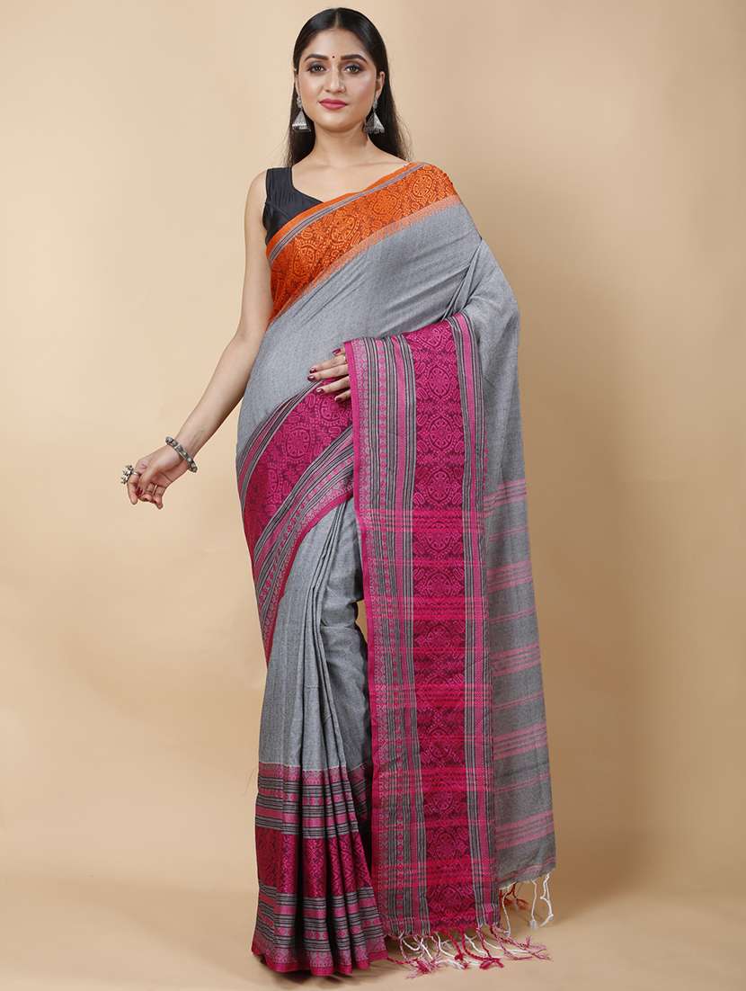 women's floral multi colored saree with blouse - 19287285 -  Zoom Image - 0