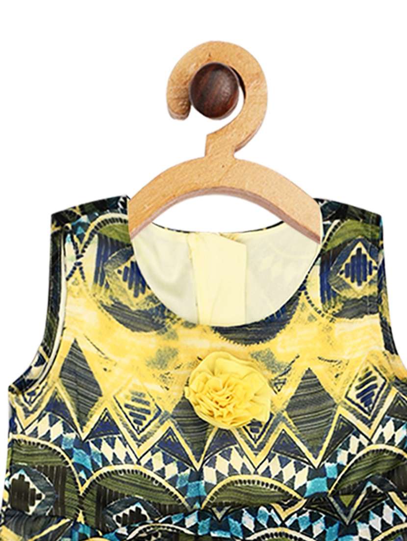 girls round neck sleeveless frock - 19293370 - Standard Image - 3