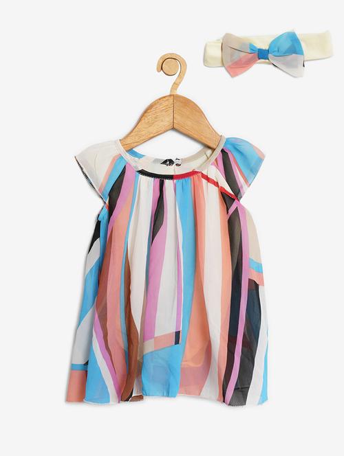 girls round neck cap sleeve frock - 19293391 -  Standard Image - 0