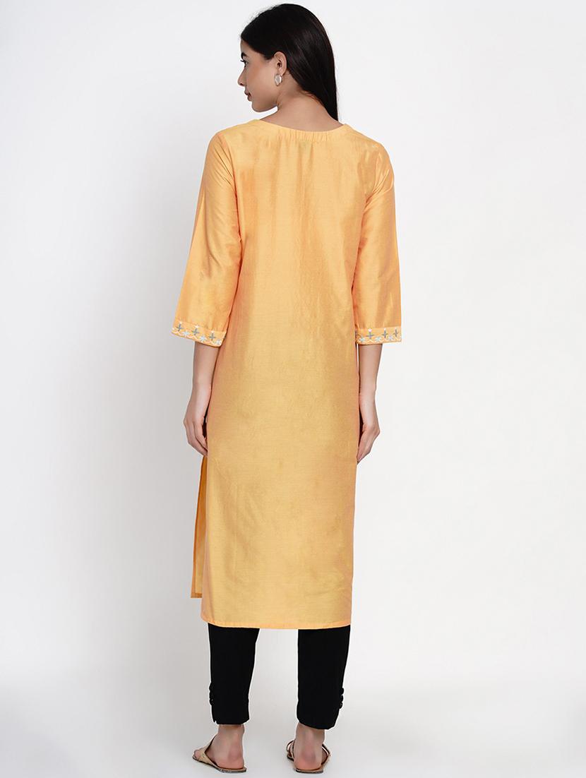women's straight kurta - 19293535 - Standard Image - 3