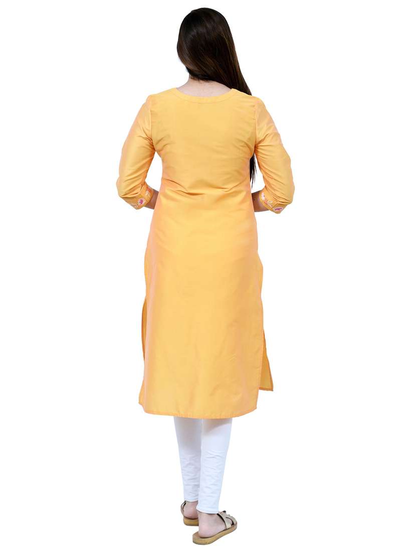 women's straight kurta - 19293539 -  Standard Image - 3