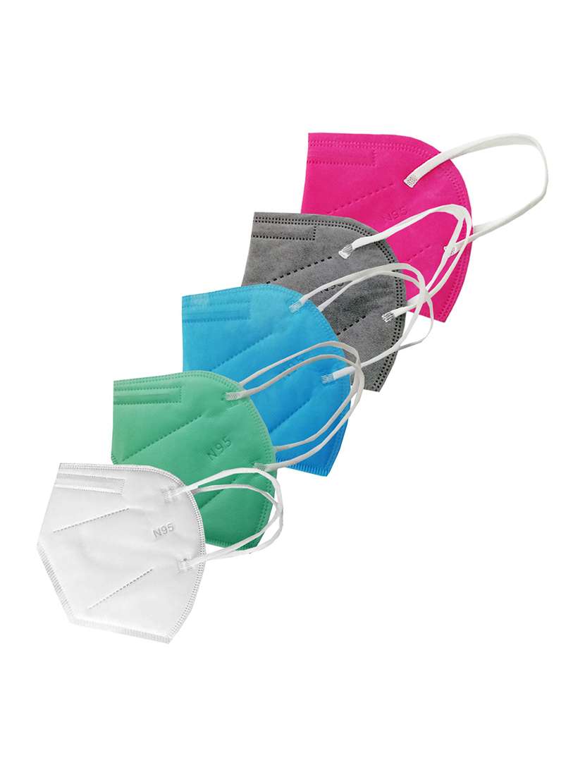 women solid face mask combo