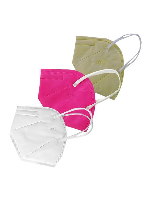 women solid face mask combo - 19293605 - Standard Image - 0