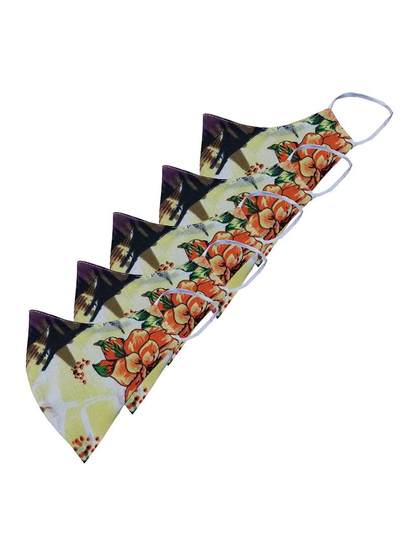 women printed face mask combo - 19293614 - Zoom Image - 0