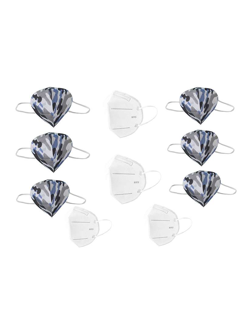women printed face mask combo - 19293687 -  Zoom Image - 0