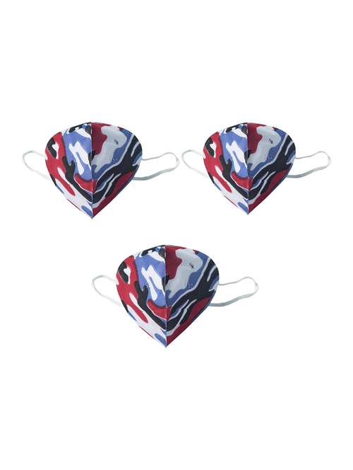 women printed face mask combo - 19293714 -  Standard Image - 0