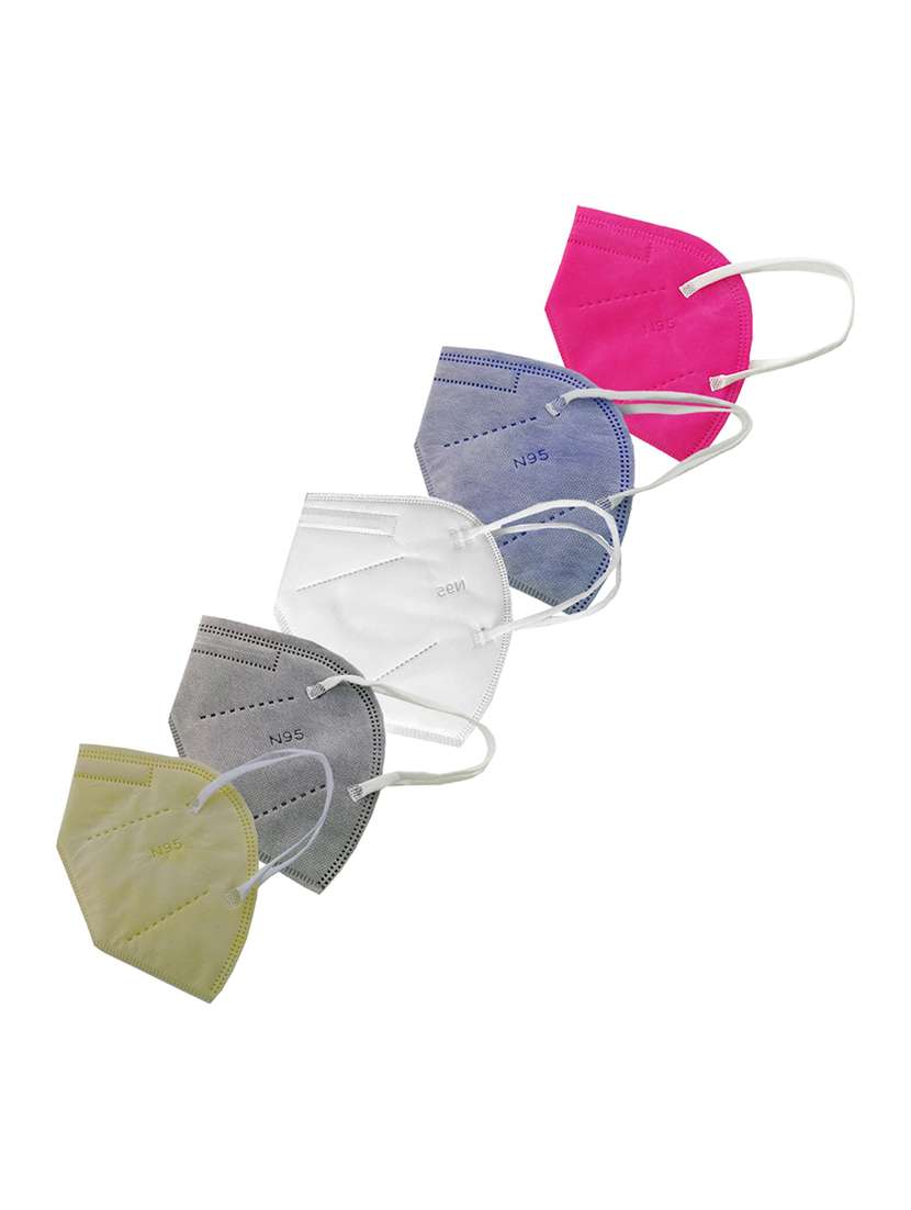 women solid face mask combo