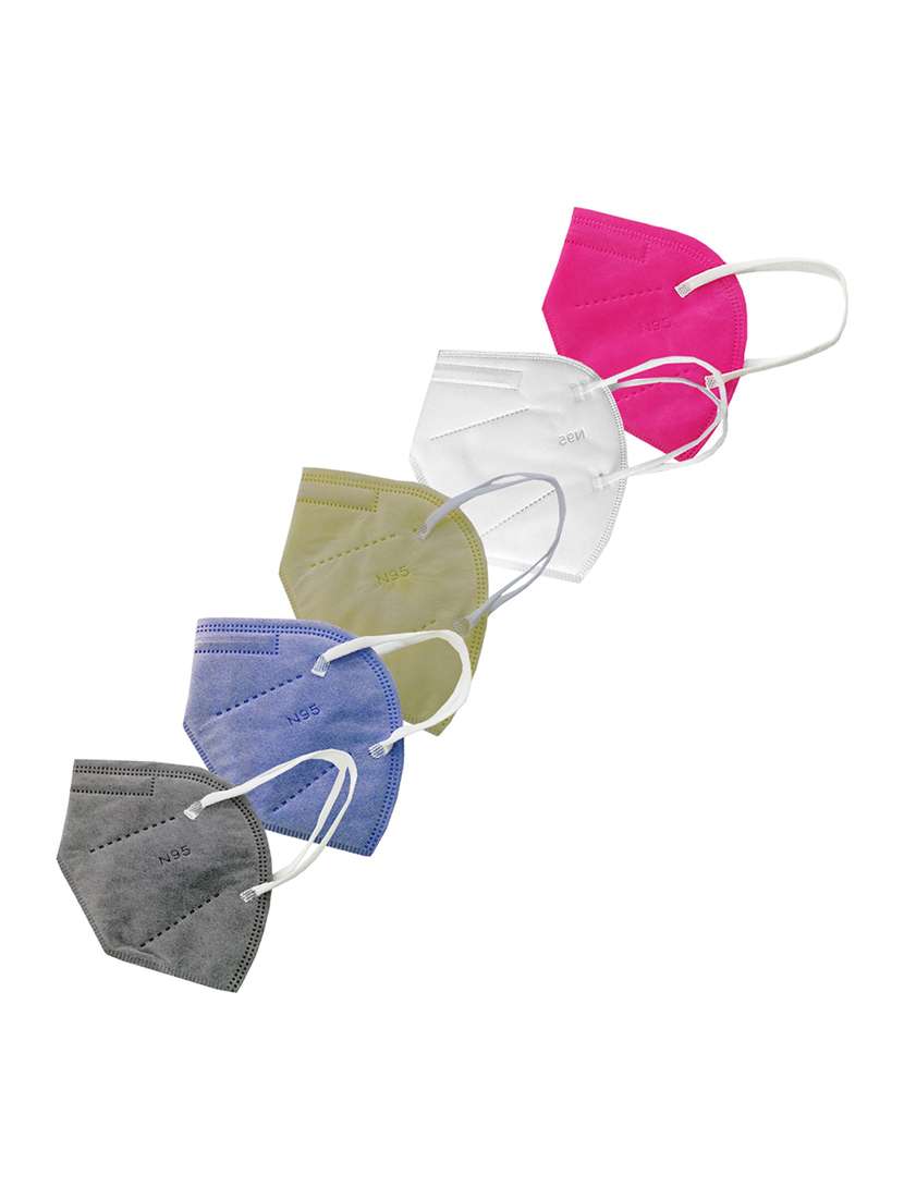 women solid face mask combo