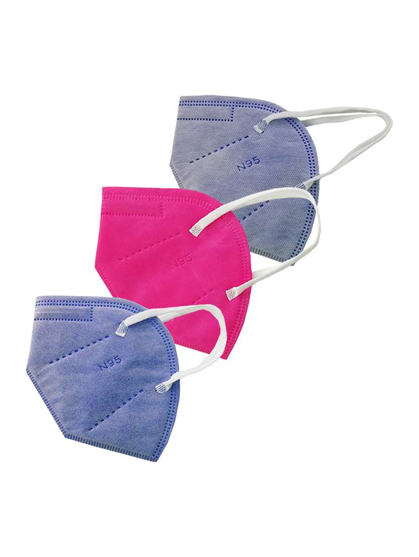 women solid face mask combo