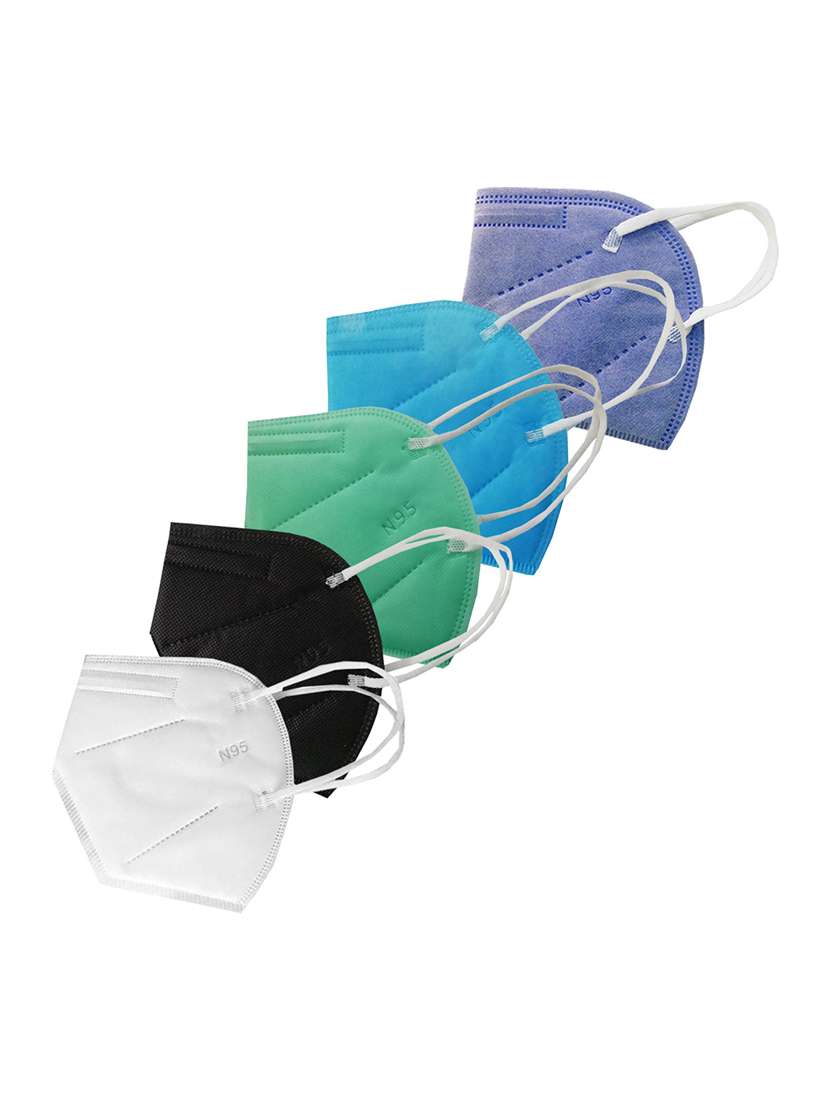 women solid face mask combo
