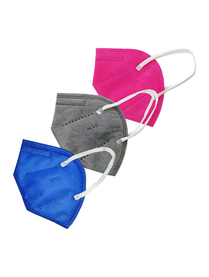 women solid face mask combo