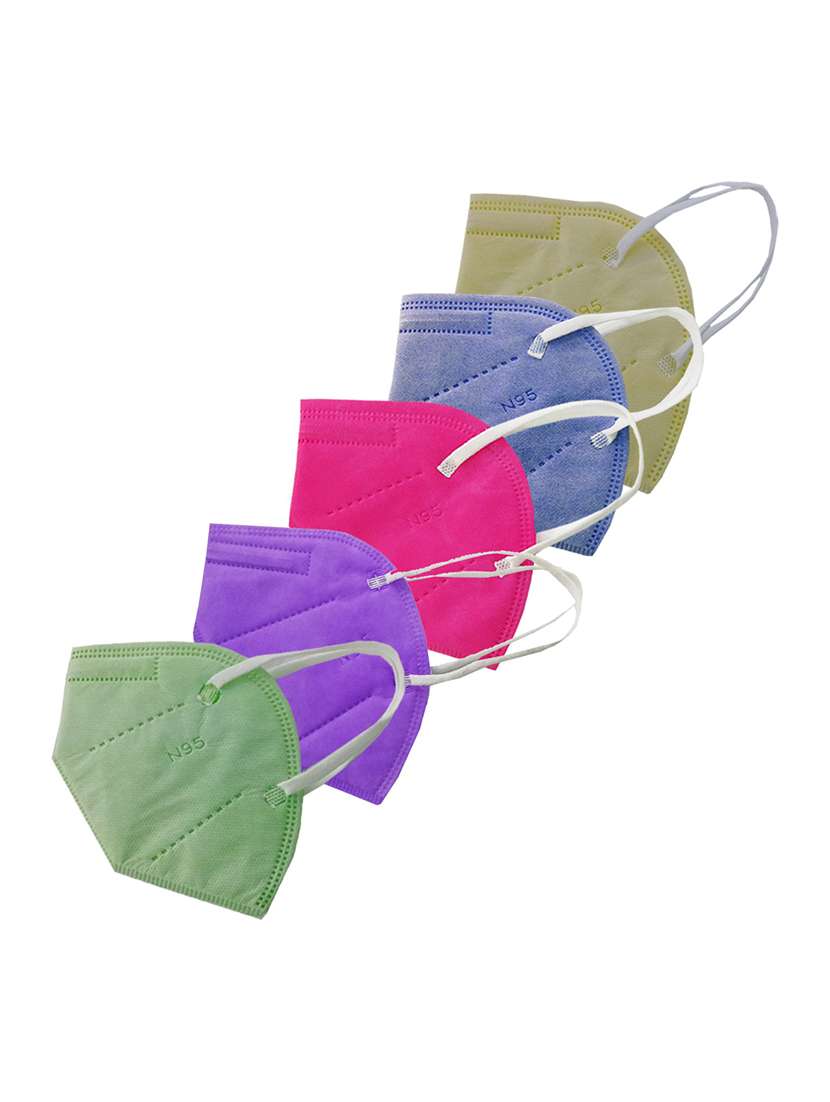 women solid face mask combo