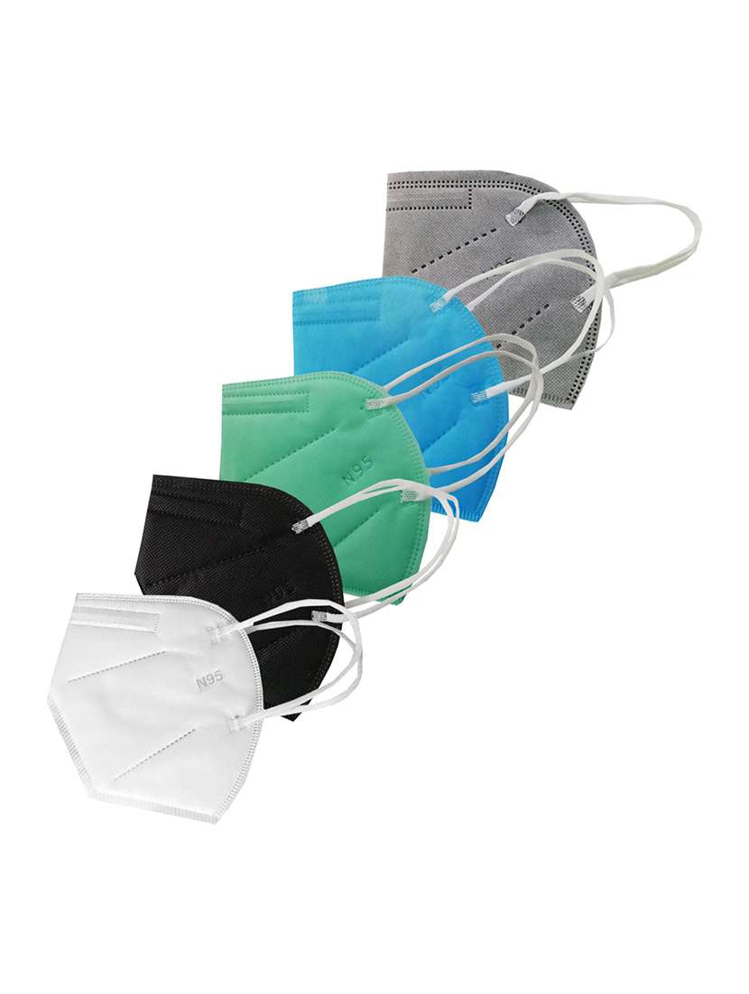 women solid face mask combo