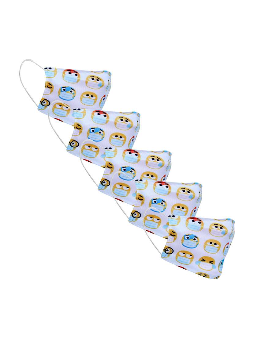 printed women face mask combo