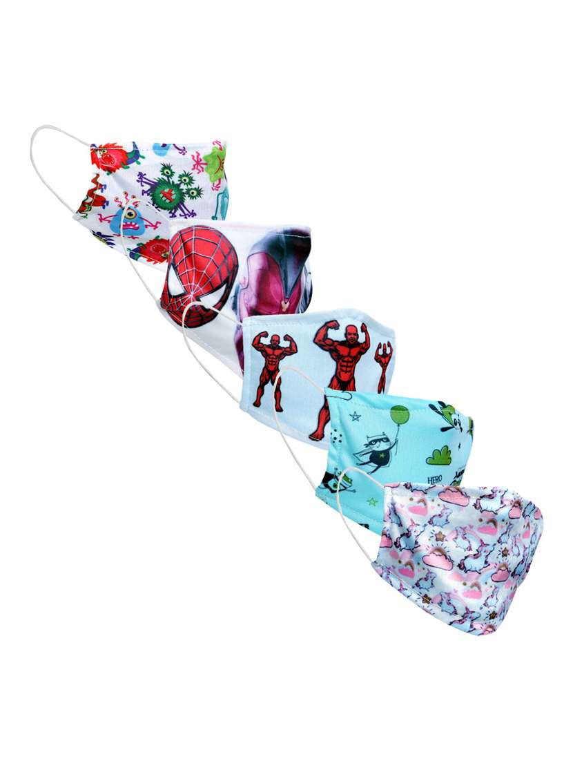 printed women face mask combo