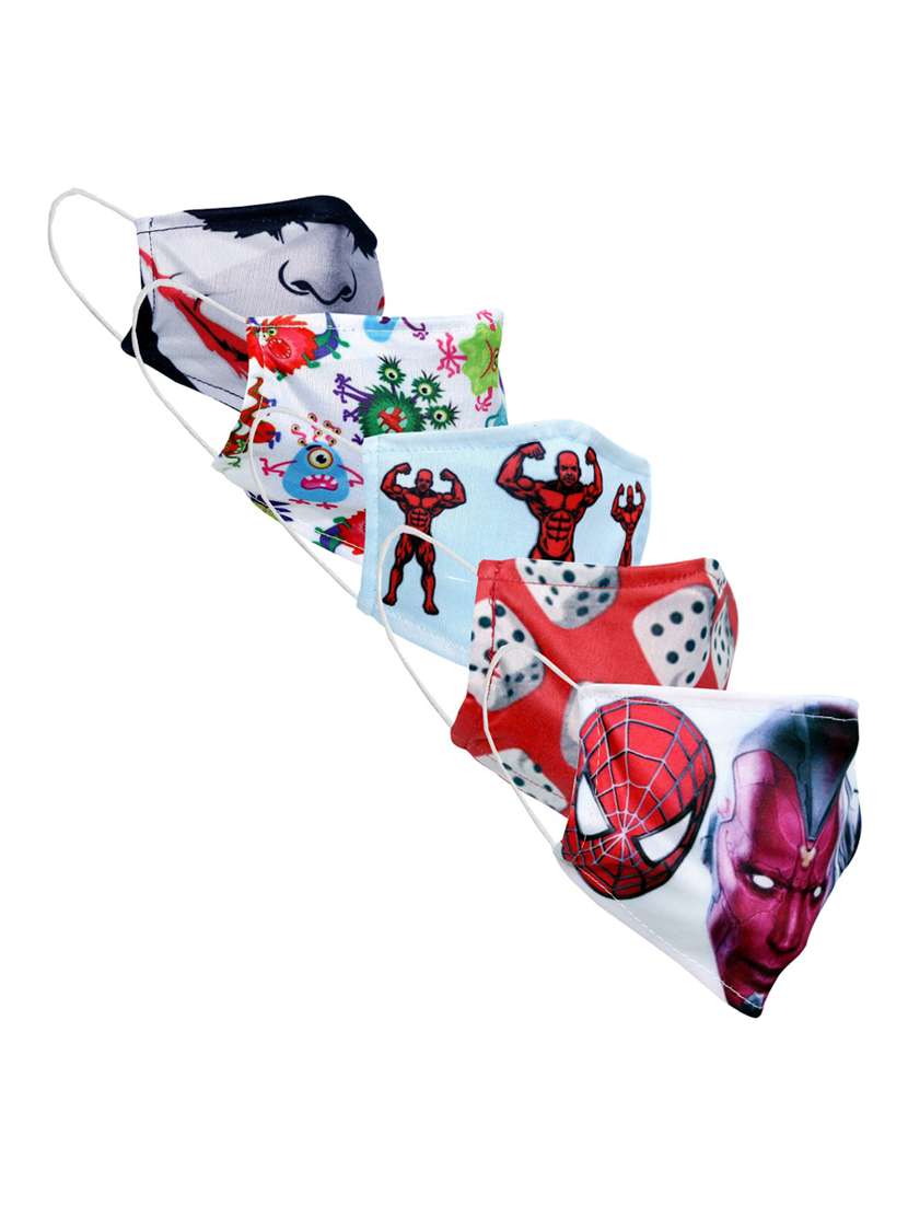 printed women face mask combo