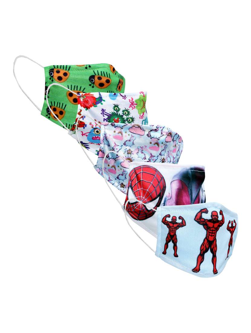 printed women face mask combo