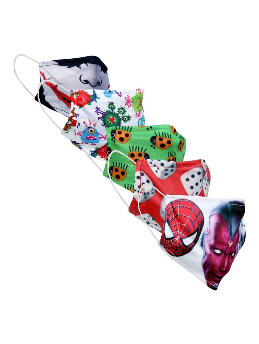 printed women face mask combo