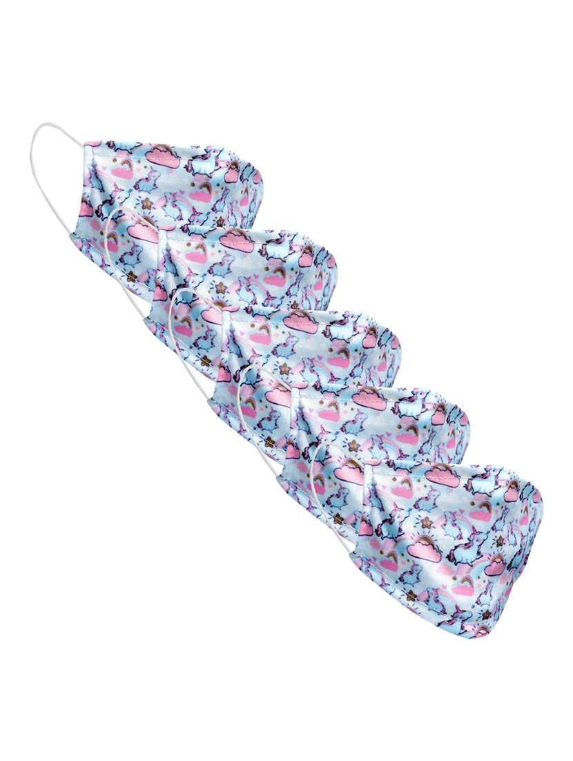 printed women face mask combo