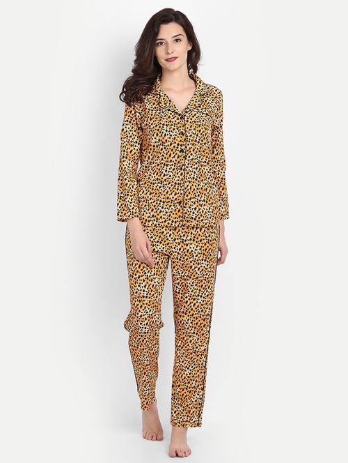 women printed night suit set - 19294003 -  Standard Image - 0