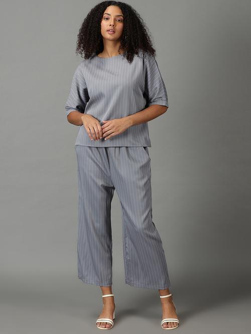 stripes top and trouser set - 19294547 - Standard Image - 0