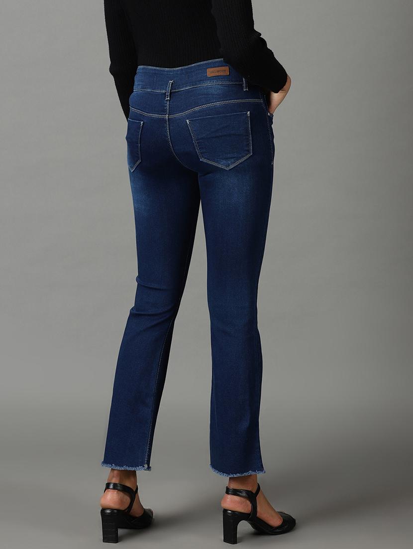 women's plain bootcut jeans - 19294588 - Standard Image - 3