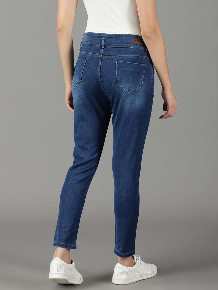 women's plain slim fit jeans - 19294605 -  Standard Image - 3