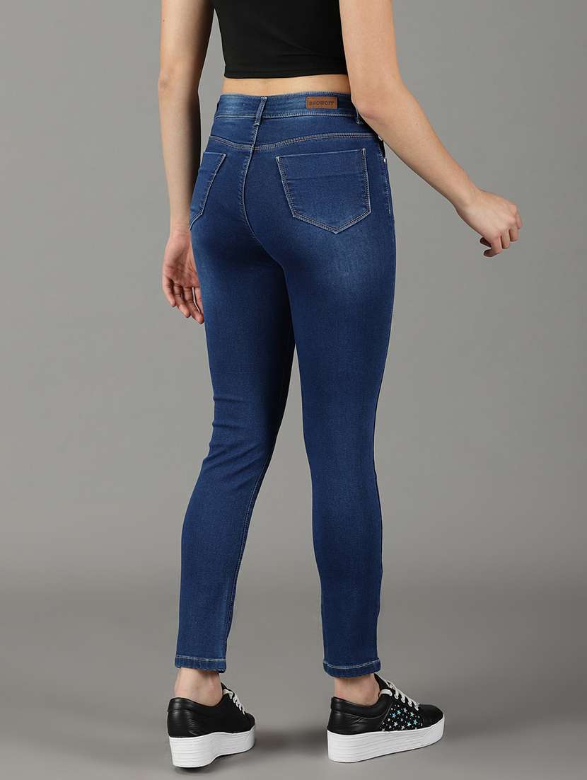 women's distress slim fit jeans - 19294609 -  Standard Image - 3