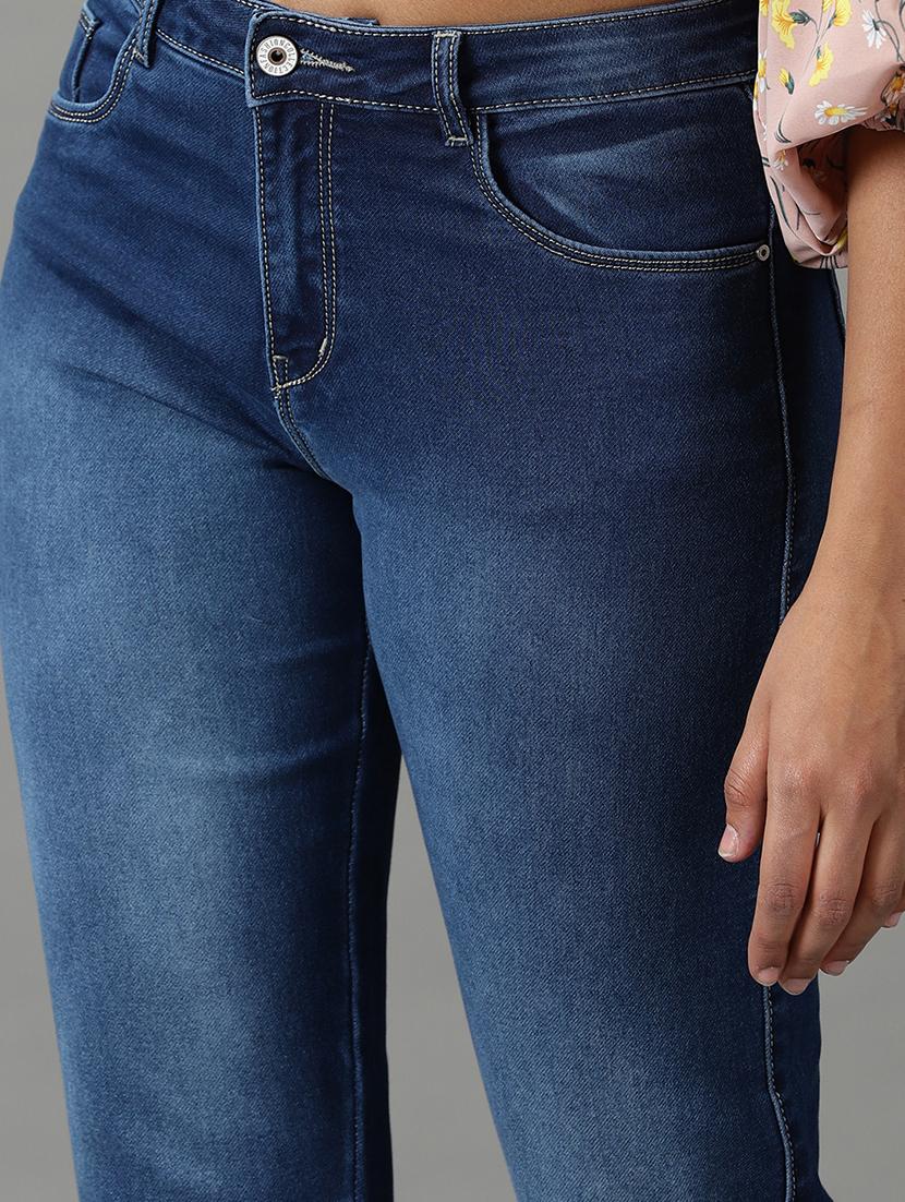 women's plain slim fit jeans - 19294611 - Standard Image - 5