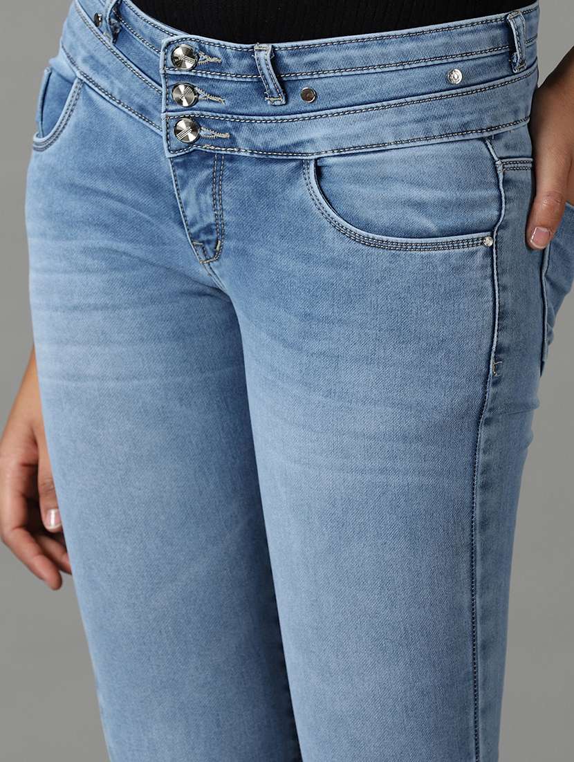 women's plain skinny fit jeans - 19294613 -  Standard Image - 5