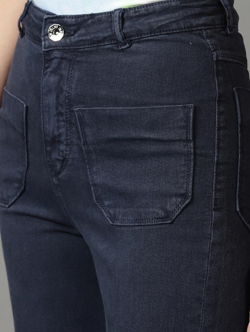 women's plain straight fit jeans - 19294632 - Standard Image - 5