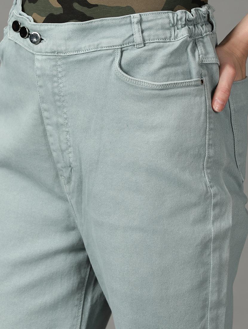 women's plain straight fit jeans - 19294644 - Standard Image - 5
