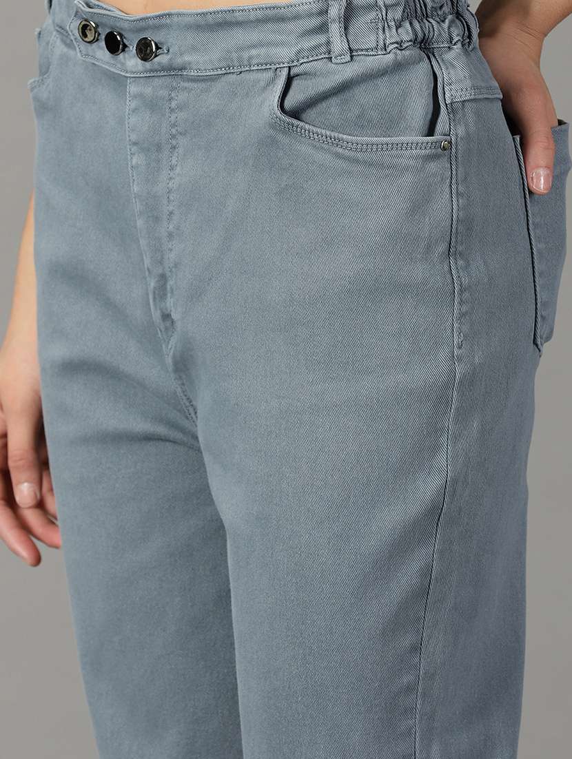 women's plain straight fit jeans - 19294645 -  Standard Image - 5