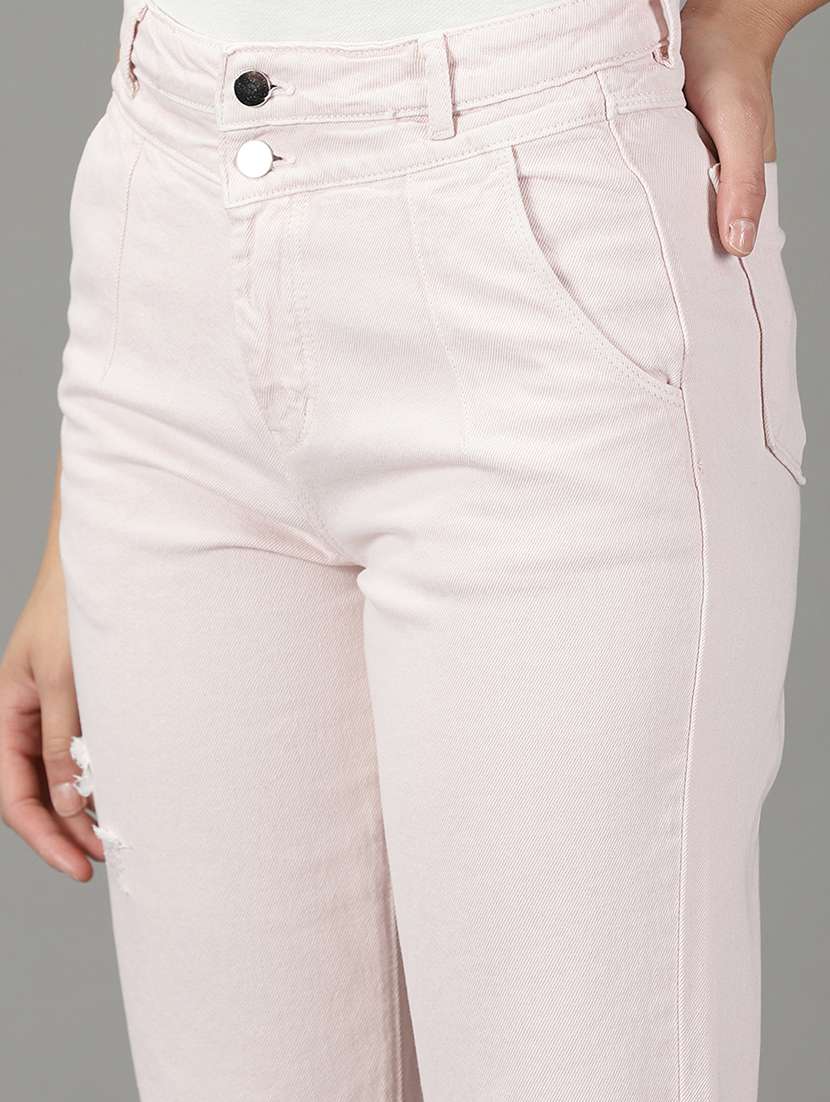 women's distress mom fit jeans - 19294669 -  Standard Image - 5