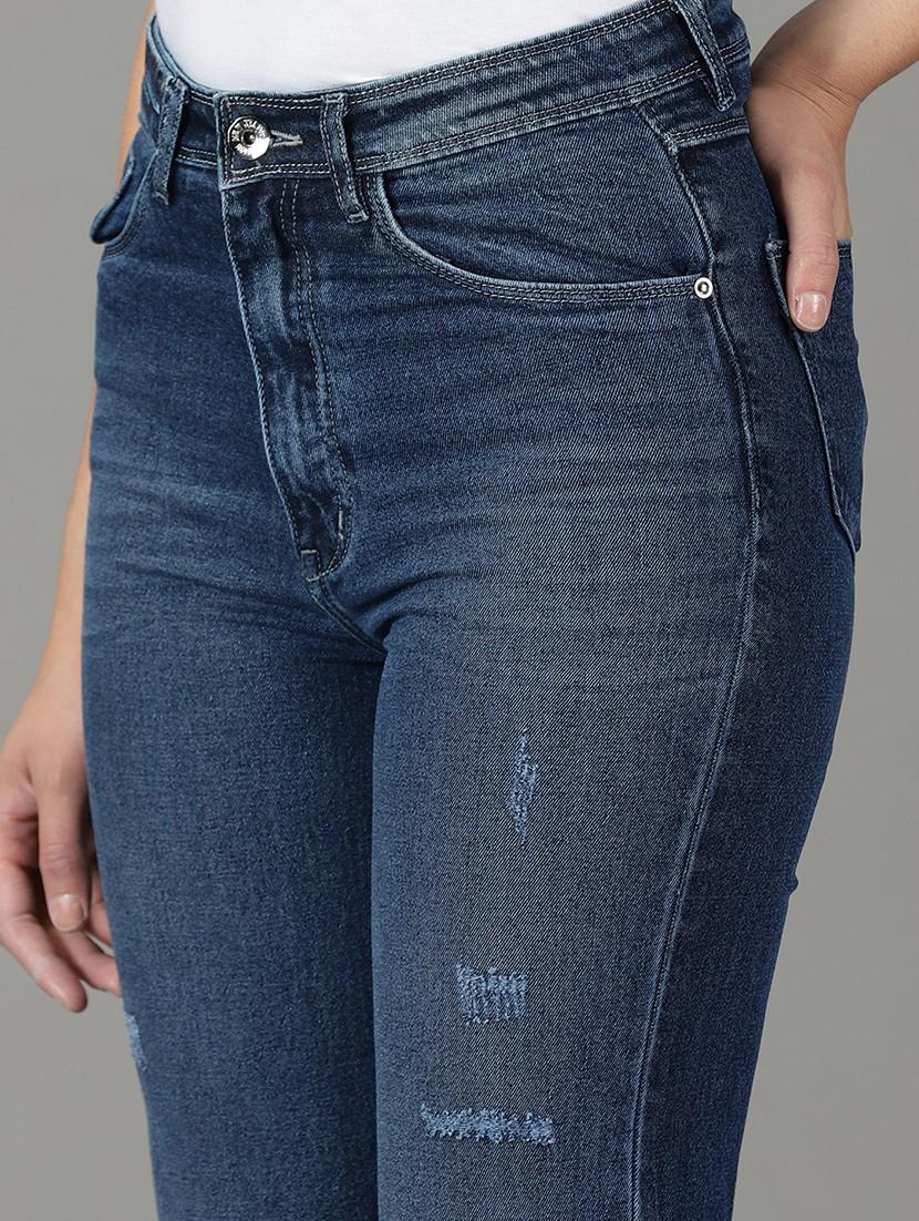 women's distress bootcut jeans - 19294672 - Standard Image - 5