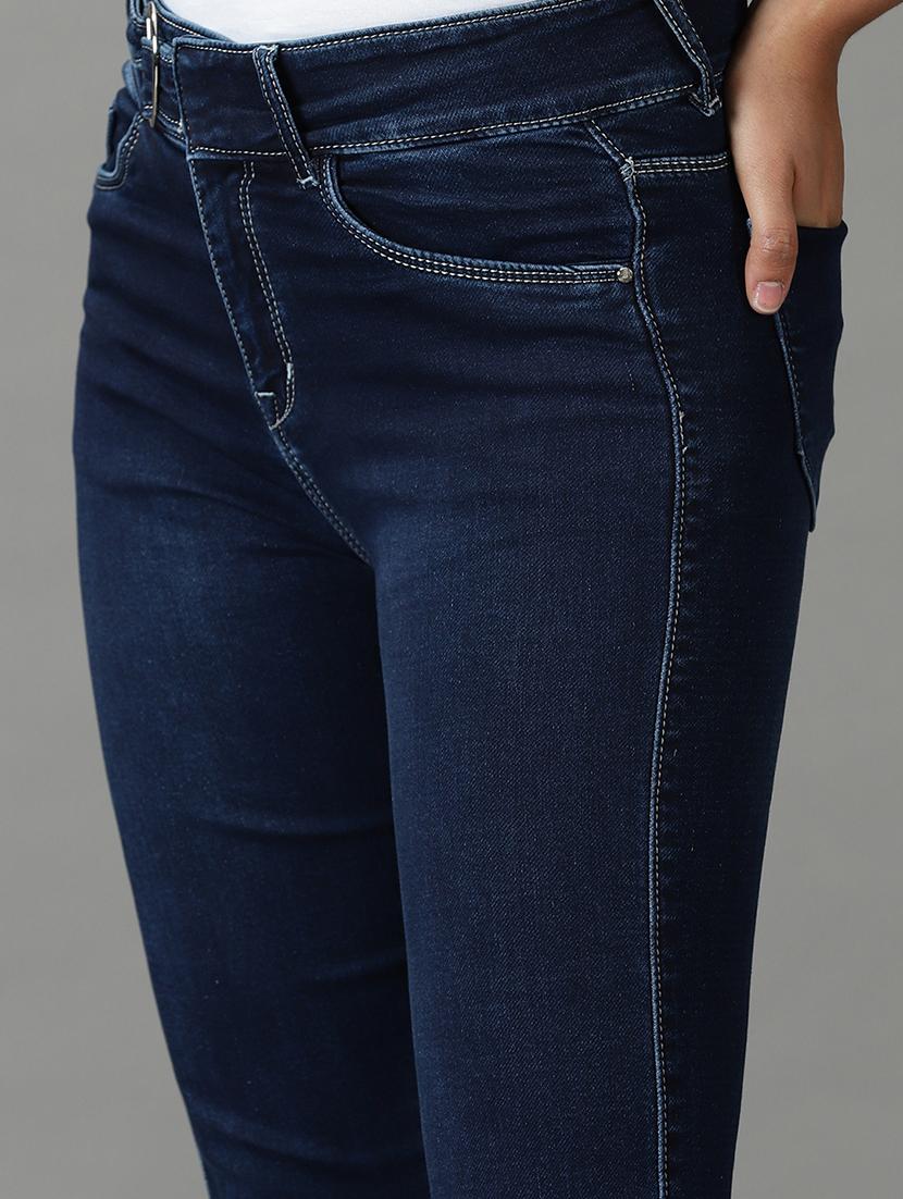 women's plain slim fit jeans - 19294696 - Standard Image - 5