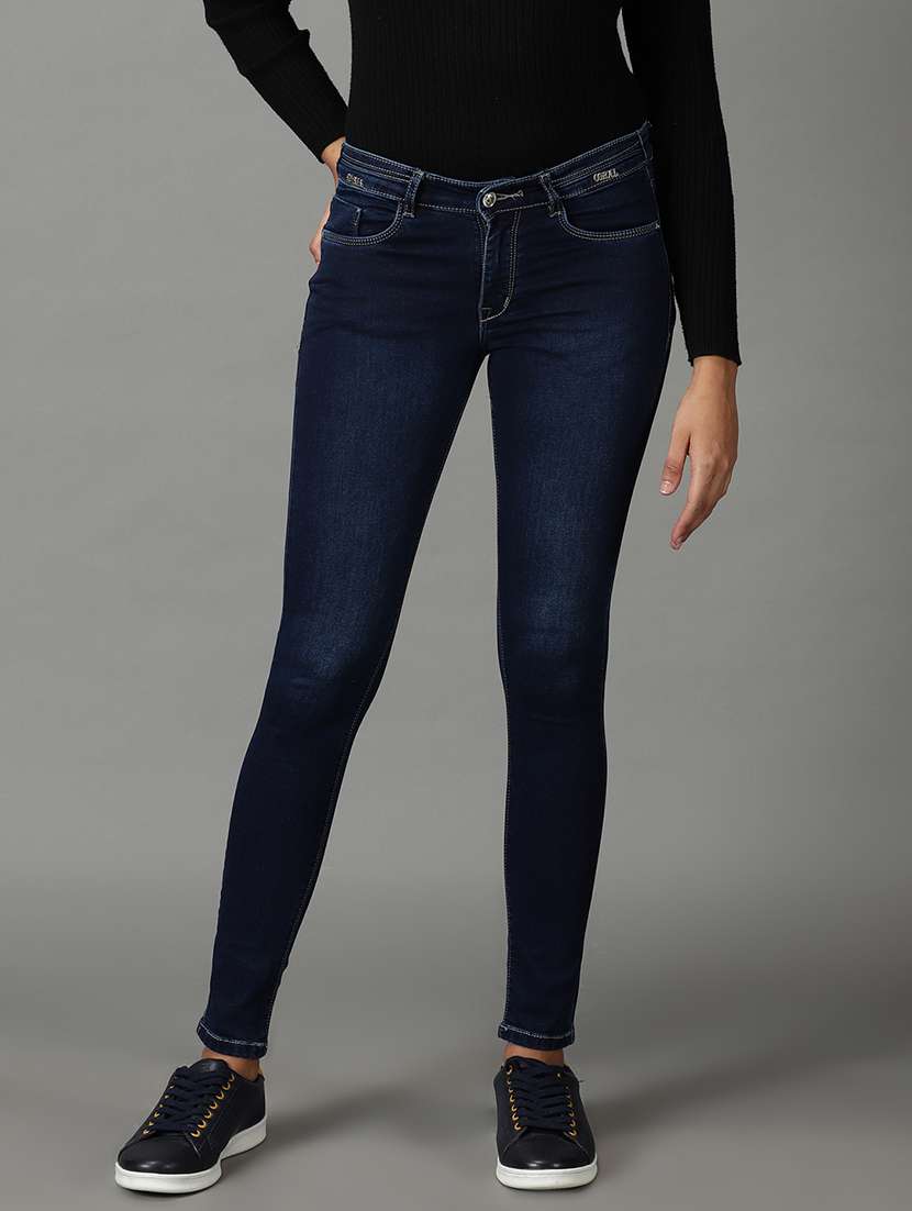 women's plain slim fit jeans