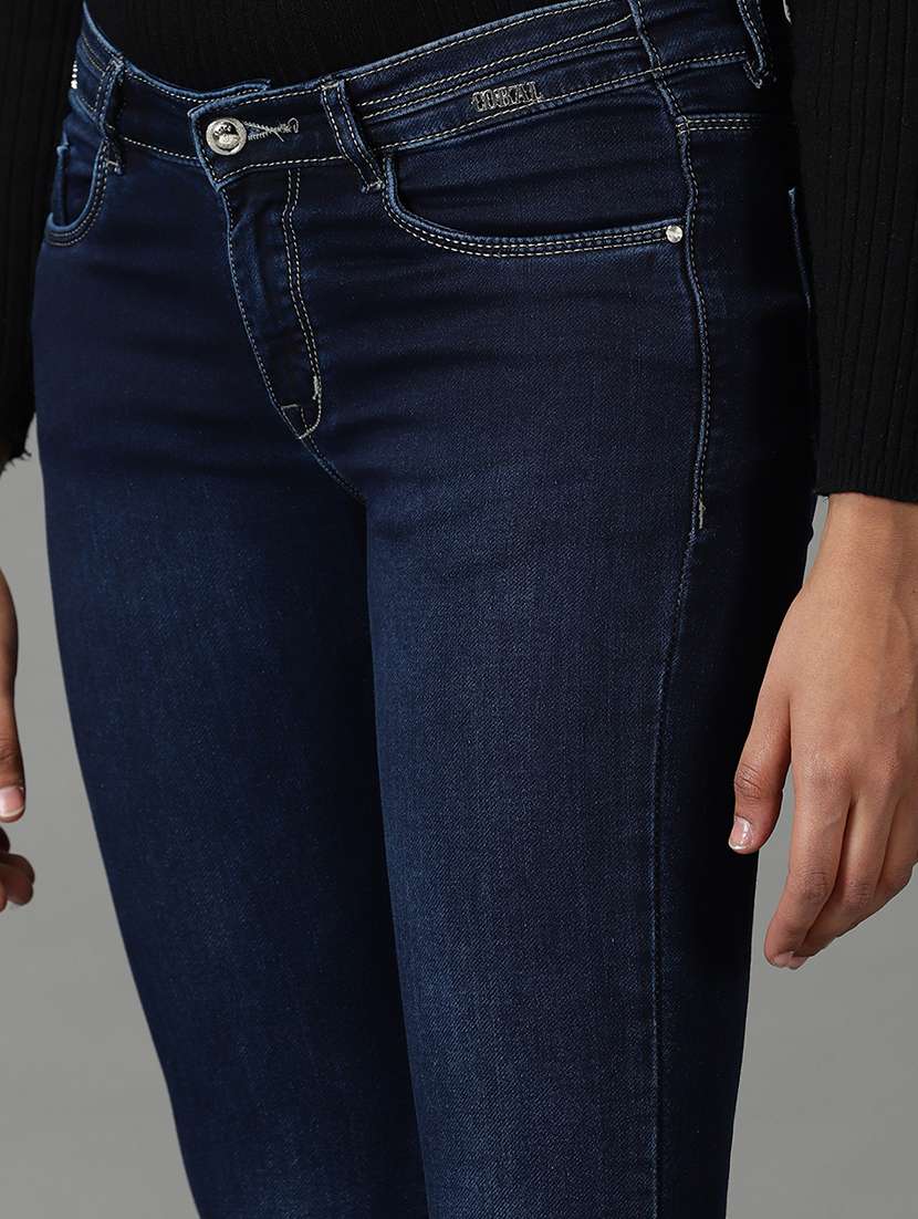 women's plain slim fit jeans - 19294697 -  Standard Image - 5