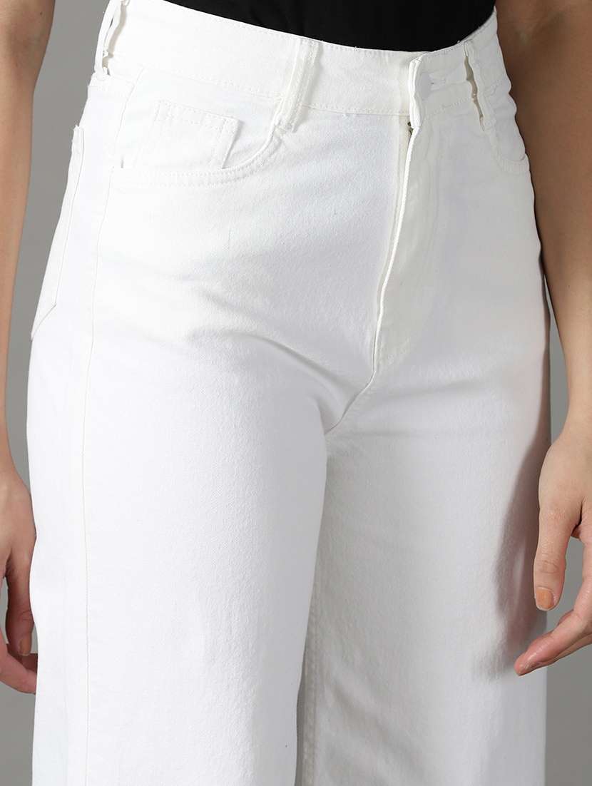 women's plain wide leg jeans - 19294758 -  Standard Image - 5