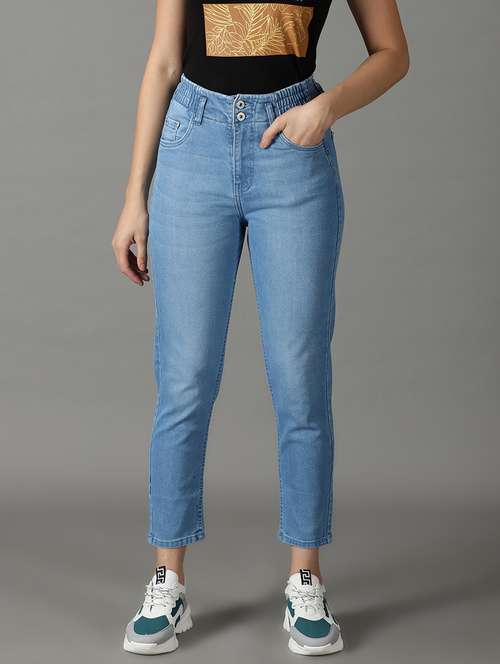 women plain slim fit jeans - 19294762 -  Standard Image - 0