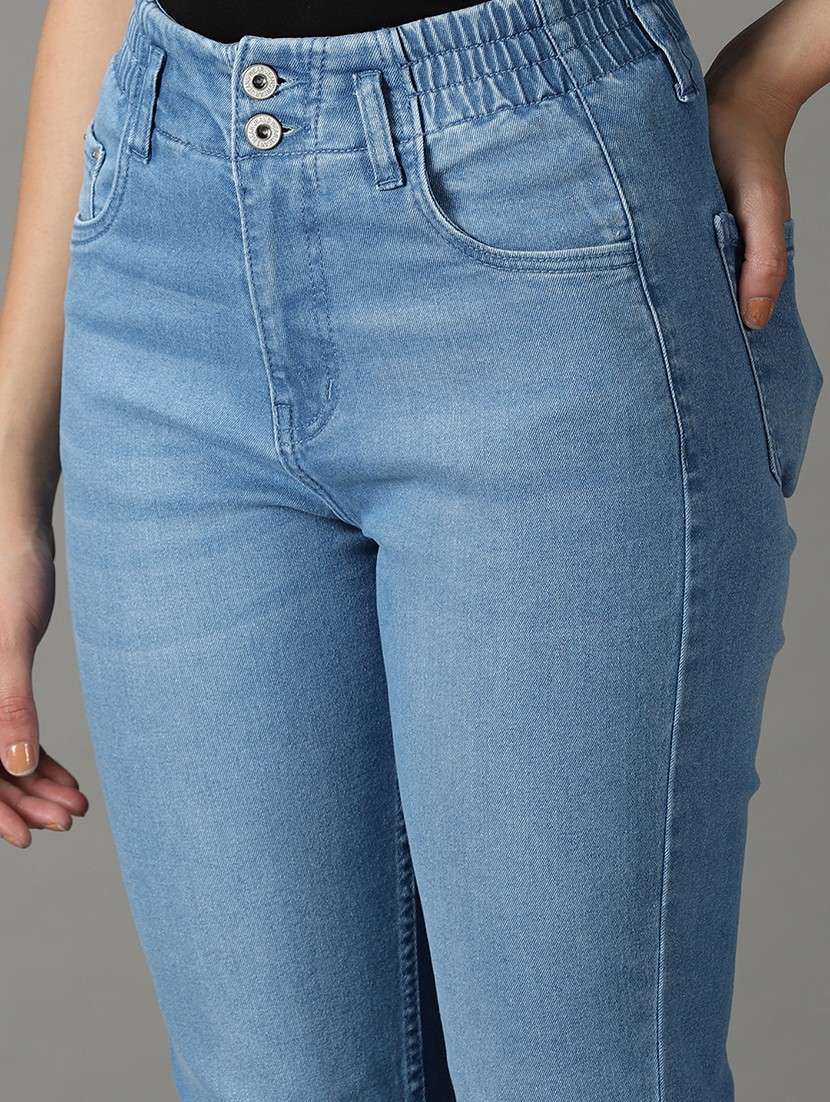 women plain slim fit jeans - 19294762 - Standard Image - 5