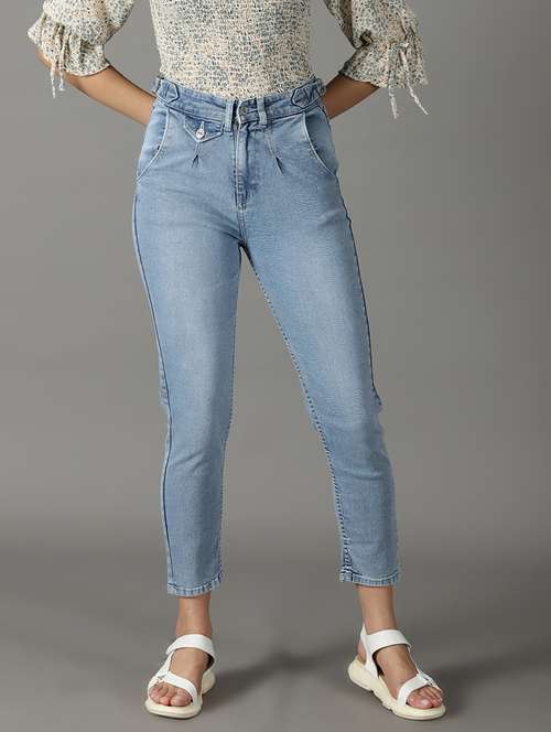 women's plain slim fit jeans - 19294765 -  Standard Image - 0